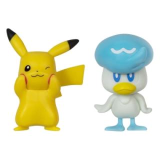 Pokemon Gen IX Battle Set de minifigurine Pikachu  Quaxly 5 cm