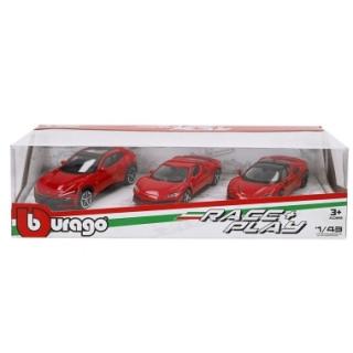 Set de trei masinute Ferrari 'Race  Play' scara 1:43