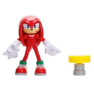 Sonic the Hedgehog Figurina articulata Modern Knuckles cu accesoriu (Yellow Spring) 10 cm