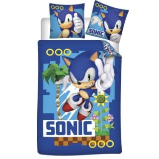 Sonic The Hedgehog Set Lenjerie pat (cearceaf plic + fata perna)