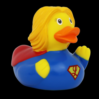 Superheroine Duck 8.5 cm (Rățușcă fantezie de cauciuc)