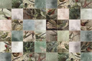 Tapet R15071- Birds of Paradise, Tiles