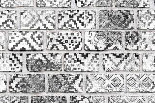 Tapet R15232- Decorated Bricks