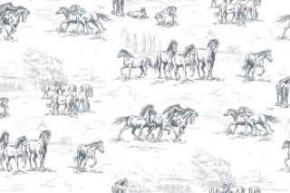 Tapet R15591-Horse Herd