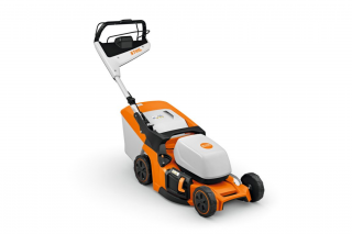 Masina de tuns gazonul STIHL RMA 448 PV latime taiere 46 cm cos colector 52 L sistem AP fara acumulator si incarcator