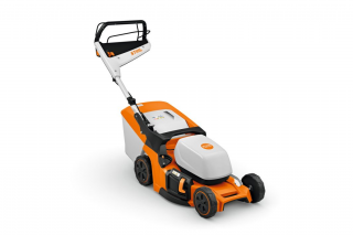 Masina de tuns gazonul STIHL RMA 448 V latime taiere 46 cm cos colector 52 L sistem AK fara acumulator si incarcator