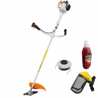 Motocoasa STIHL FS 55 motor 1 CP latime lucru 4 2cm cutit 2 taisuri 230-2 AutoCut C26-2 Viziera 0.5l ulei 2T