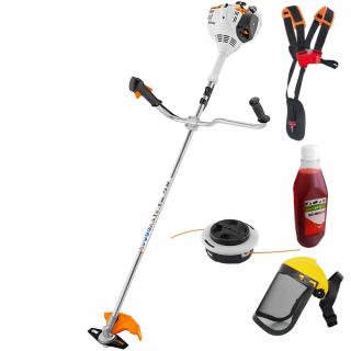 Motocoasa STIHL FS 56 motor 1.1 CP latime lucru 42cm cutit 2 taisuri 230-2 AutoCut C26-2 viziera ham dublu 0.5l ulei 2T