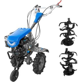 Motocultor DKD 950 G motor 7 CP benzina 2+1 viteze latime lucru 95 cm freze roti cauciuc 4.00x8" capota cu far LED