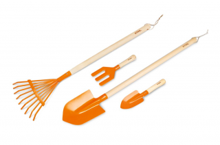 Set de gradina STIHL de jucarie pentru copii cu 4 accesorii