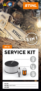 STIHL Kit Service 12 cu filtrul de aer HD2, bujie, filtrul de combustibil pentru MS 362 / MS 400
