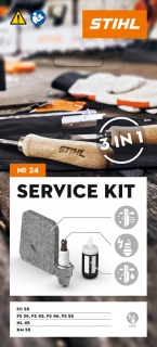 STIHL Kit Service 24 pentru motocoase pe benzina FC 55 / FS 38 / FS 45 / FS 55 / HL 45 / KM 55