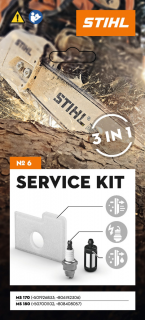 STIHL Kit Service 6 filtru de aer cu fleece, bujie, filtru de combustibil pentru MS 170 / MS 180
