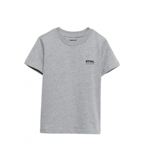 Tricou STIHL KIDS pentru copii cu maneca scurta gri-110-116