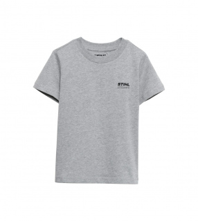 Tricou STIHL KIDS pentru copii cu maneca scurta gri-122-128