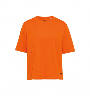 Tricou STIHL SUSTAINABLE BOXY dama cu maneca scurta portocaliu-L