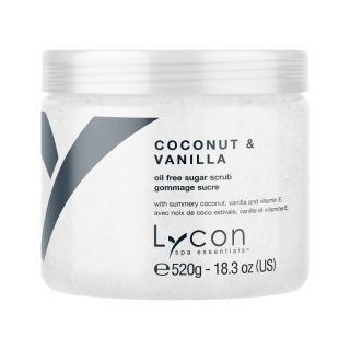 Exfoliant din zahar fara ulei, Sugar scrub Summery Coconut and Vanilla - 520g