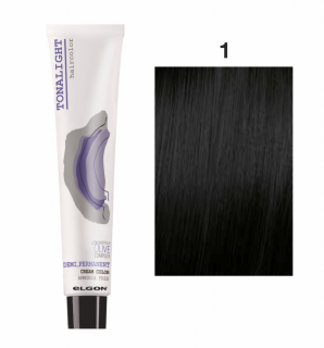 Vopsea demi-permanenta fara amoniac 100ml - Tonalight 1 Haircolor - ELGON