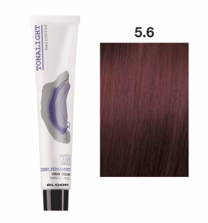 Vopsea demi-permanenta fara amoniac 100ml - Tonalight 5.6 Haircolor - ELGON