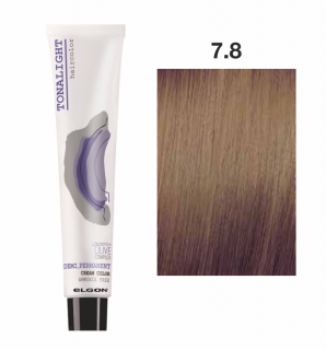 Vopsea demi-permanenta fara amoniac 100ml - Tonalight 7.8 Haircolor - ELGON
