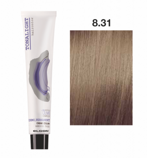 Vopsea demi-permanenta fara amoniac 100ml - Tonalight 8.31 Haircolor - ELGON