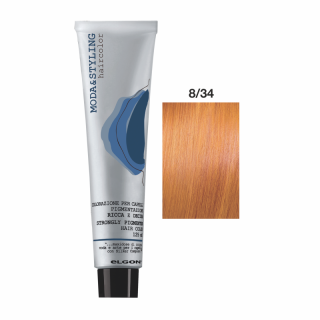 Vopsea Permanenta -  Modastyling Nr 8 34 Light Golden Copper Blonde - Elgon