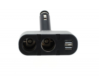 Adaptor priza auto 2 porturi cu USB 100W Olesson 1652