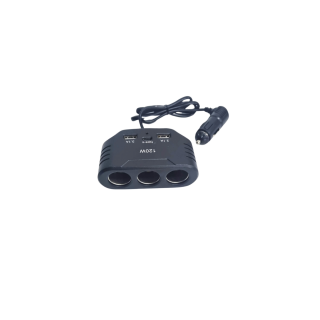 Adaptor priza auto 3 CAI cu USB si 2 PD si mufa Incarcare Rapida QC 120W 12-24V