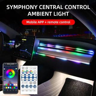 Banda Acrilica SYMPHONY 110 cm, Lumina Ambientala Auto RGB, alimentare USB