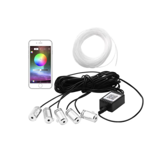 Banda Led Lumini Ambientale auto RGB 6M cu 5 canale