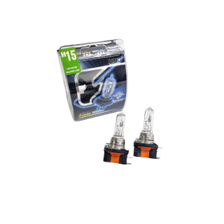 Bec halogen H15 55W 2 buc set Lumina Alba Ultra 12V
