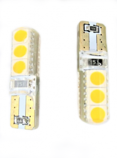 Bec Led T10 6 SMD silicon cald