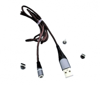 Cablu alimentare date USB cu 3 capete magnetice