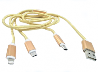 Cablu de incarcare USB 3 in 1
