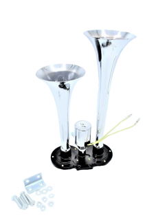 Claxon auto 2 goarne cu supapa 12-24 V