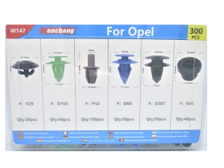 Clipsuri auto de fixare tip cleme compatibile Opel 300 piese