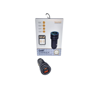 Incarcator Auto Super Fast QC3 PD Type-C Negru 48W