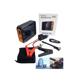 KIT 2in1 Robot Pornire cu Lanterna Led si Compresor Auto 12V
