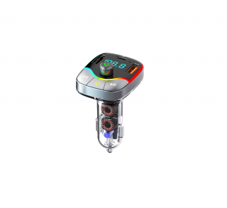 Modulator FM Bluetooth 5.3 Incarcare rapida MP3 Player Port USB dublu si PD RGB