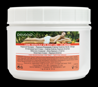 Masca Corporala cu Papaya Si Ananas 1000ml - Creme Fraiche Body Wrap Papaya-Pineapple - Pevonia