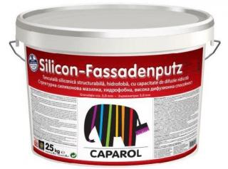 Tencuiala decorativa siliconica alba Caparol Silicon FassadenPutz 25 kg