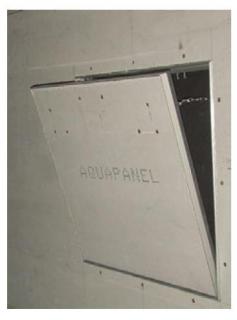 Trapa vizitare spatii umede interior exterior Knauf AQUAPANEL