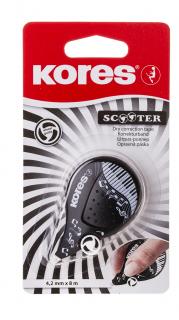 BANDA CORECTOARE 4,2MM 8M SCOOTER BLACK WHITE KORES