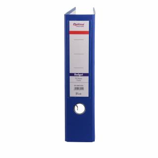 Biblioraft A4, plastifiat PP paper, margine metalica, 75 mm, Optima Budget