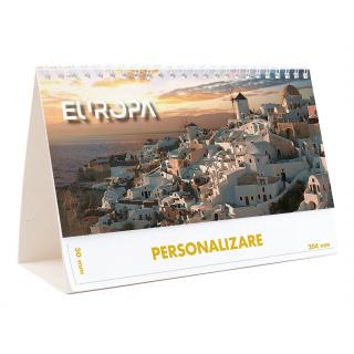 Calendar de birou Europa, 12 file, CD