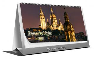 Calendar de birou Europe by Night,  6 file, CT