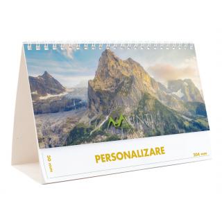 Calendar de birou Munti, 12 file, CD