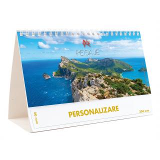 Calendar de birou Peisaje, 12 file, CD