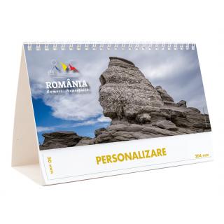 Calendar de birou Romania, 12 file, CD