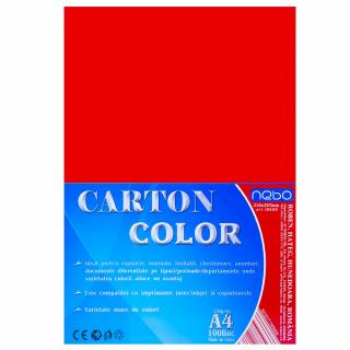 Carton Color A4 250gr,azuriu Set 100